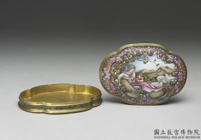 图片[3]-Begonia-shaped box with painted enamel decor on copper, Qing dynasty, Qianlong reign (1736-1795)-China Archive